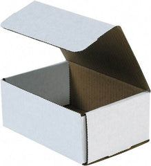 Made in USA - 6" Wide x 9" Long x 4" High Rectangle Crush Proof Mailers - 1 Wall, White - Makers Industrial Supply