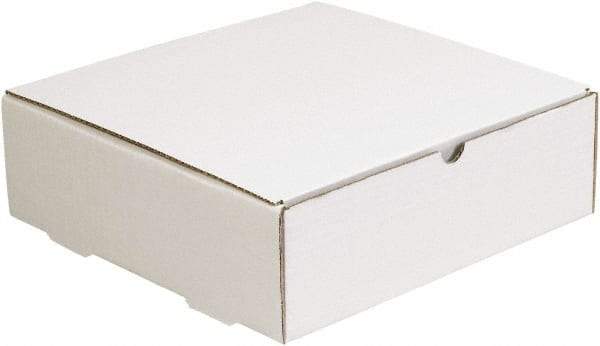 Made in USA - 11-1/2" Wide x 11-1/2" Long x 3-3/4" High Rectangle Crush Proof Mailers - 1 Wall, White - Makers Industrial Supply