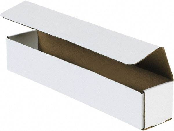 Made in USA - 2" Wide x 10" Long x 2" High Rectangle Crush Proof Mailers - 1 Wall, White - Makers Industrial Supply