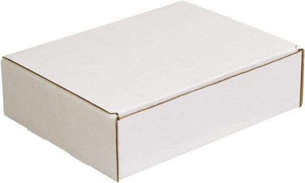 Made in USA - 8-3/4" Wide x 11-1/8" Long x 3" High Rectangle Crush Proof Mailers - 1 Wall, White - Makers Industrial Supply