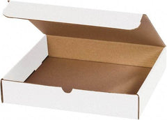 Made in USA - 12" Wide x 12" Long x 2" High Rectangle Crush Proof Mailers - 1 Wall, White - Makers Industrial Supply