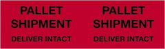 Tape Logic - 10" Long, Fluorescent Red Paper Shipping Label - For Multi-Use - Makers Industrial Supply