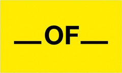 Tape Logic - 5" Long, Fluorescent Yellow Paper Shipping Label - For Multi-Use - Makers Industrial Supply