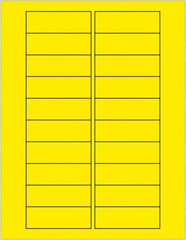 Tape Logic - 3" Long, Fluorescent Yellow Paper Laser Label - For Laser Printers - Makers Industrial Supply