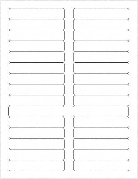 Tape Logic - 3-7/16" Long, White Paper Laser Label - For Laser Printers - Makers Industrial Supply