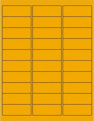 Tape Logic - 2-5/8" Long, Fluorescent Orange Paper Laser Label - For Laser Printers - Makers Industrial Supply