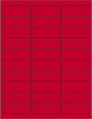 Tape Logic - 2-5/8" Long, Fluorescent Red Paper Laser Label - For Laser Printers - Makers Industrial Supply