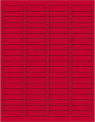 Tape Logic - 1-3/4" Long, Fluorescent Red Paper Laser Label - For Laser Printers - Makers Industrial Supply