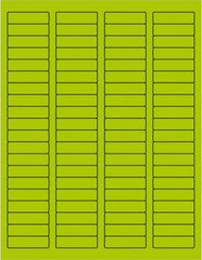 Tape Logic - 1-3/4" Long, Fluorescent Green Paper Laser Label - For Laser Printers - Makers Industrial Supply