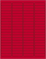 Tape Logic - 1-15/16" Long, Fluorescent Red Paper Laser Label - For Laser Printers - Makers Industrial Supply