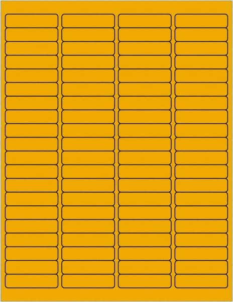 Tape Logic - 1-15/16" Long, Fluorescent Orange Paper Laser Label - For Laser Printers - Makers Industrial Supply