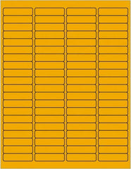 Tape Logic - 1-15/16" Long, Fluorescent Orange Paper Laser Label - For Laser Printers - Makers Industrial Supply