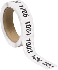 Tape Logic - 1-1/2" Long, Black/White Paper Inventory Labels - For Multi-Use - Makers Industrial Supply