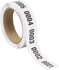 Tape Logic - 1-1/2" Long, Black/White Paper Inventory Labels - For Multi-Use - Makers Industrial Supply