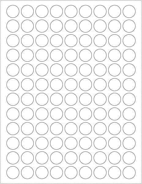 Tape Logic - 3/4" Long, White Paper Laser Label - For Laser Printers - Makers Industrial Supply