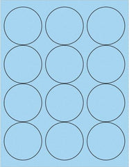 Tape Logic - 2-1/2" Long, Pastel Blue Paper Laser Label - For Laser Printers - Makers Industrial Supply