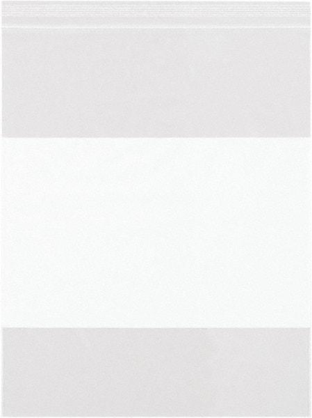 Value Collection - 8 x 8", 2 mil White Block Reclosable Polybags - Clear - Makers Industrial Supply