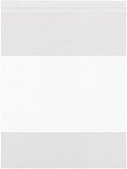 Value Collection - 8 x 8", 2 mil White Block Reclosable Polybags - Clear - Makers Industrial Supply