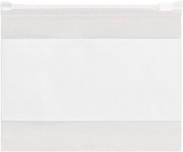 Value Collection - 16 x 16", 3 mil Slide-Seal Reclosable White Block Polybags - Clear - Makers Industrial Supply