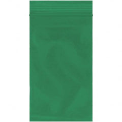 Value Collection - 3 x 5", 2 mil Reclosable Polybags - Green - Makers Industrial Supply