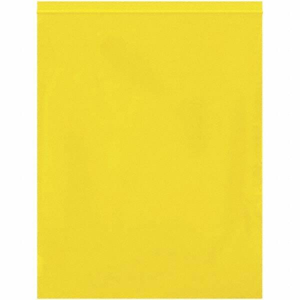 Value Collection - 12 x 15", 2 mil Reclosable Polybags - Yellow - Makers Industrial Supply