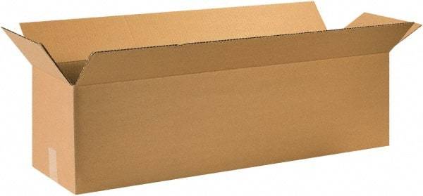 Made in USA - 10" Wide x 36" Long x 10" High Rectangle Corrugated Shipping Box - 1 Wall, Kraft (Color), 65 Lb Capacity - Makers Industrial Supply