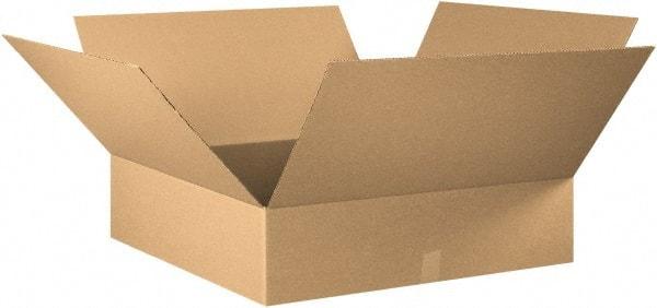 Made in USA - 32" Wide x 32" Long x 8" High Rectangle Corrugated Shipping Box - 1 Wall, Kraft (Color), 65 Lb Capacity - Makers Industrial Supply