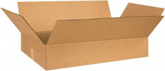 Made in USA - 17" Wide x 26" Long x 5" High Rectangle Corrugated Shipping Box - 1 Wall, Kraft (Color), 65 Lb Capacity - Makers Industrial Supply