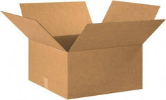 Made in USA - 20" Wide x 22" Long x 10" High Rectangle Corrugated Shipping Box - 1 Wall, Kraft (Color), 65 Lb Capacity - Makers Industrial Supply