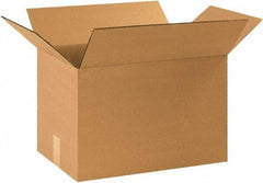 Made in USA - 11-1/4" Wide x 17-1/4" Long x 11-1/2" High Rectangle Corrugated Shipping Box - 1 Wall, Kraft (Color), 65 Lb Capacity - Makers Industrial Supply