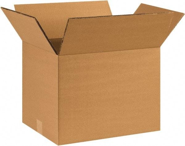 Made in USA - 10" Wide x 14" Long x 10" High Rectangle Heavy Duty Corrugated Box - 2 Walls, Kraft (Color), 100 Lb Capacity - Makers Industrial Supply