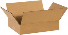 Made in USA - 10" Wide x 14" Long x 3" High Rectangle Corrugated Shipping Box - 1 Wall, Kraft (Color), 65 Lb Capacity - Makers Industrial Supply