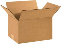 Made in USA - 9" Wide x 12" Long x 7" High Rectangle Corrugated Shipping Box - 1 Wall, Kraft (Color), 65 Lb Capacity - Makers Industrial Supply