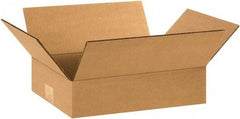 Made in USA - 9" Wide x 12" Long x 3" High Rectangle Corrugated Shipping Box - 1 Wall, Kraft (Color), 65 Lb Capacity - Makers Industrial Supply