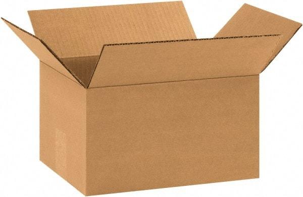 Made in USA - 8-3/4" Wide x 11-1/4" Long x 5" High Rectangle Corrugated Shipping Box - 1 Wall, Kraft (Color), 65 Lb Capacity - Makers Industrial Supply