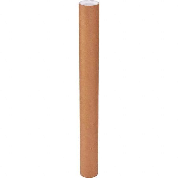 Made in USA - 3" Diam x 30" Long Round Heavy Duty Mailing Tubes - 1 Wall, Kraft (Color) - Makers Industrial Supply