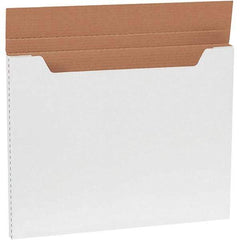 Made in USA - 16" Wide x 20" Long x 1" High Rectangle Crush Proof Mailers - 1 Wall, White - Makers Industrial Supply