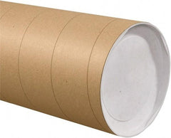 Made in USA - 8" Diam x 60" Long Round Jumbo Mailing Tubes - 1 Wall, Kraft (Color) - Makers Industrial Supply