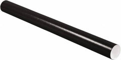 Made in USA - 3" Diam x 36" Long Round Colored Mailing Tubes - 1 Wall, Black - Makers Industrial Supply