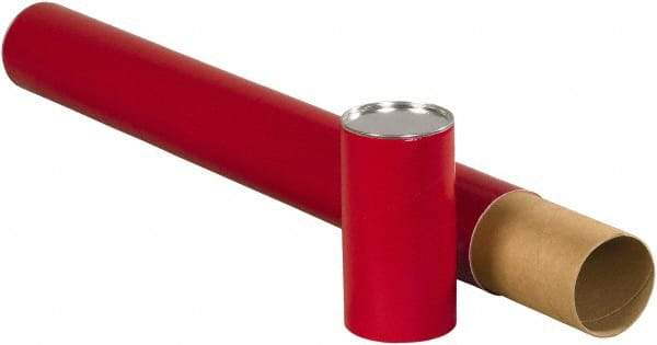 Made in USA - 3" Diam x 30" Long Round Telescoping Mailing Tubes - 2 Walls, Red - Makers Industrial Supply