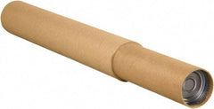 Made in USA - 3-1/4" Diam x 120" Long Round Adjustable Tubes - 1 Wall, Kraft (Color) - Makers Industrial Supply