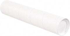 Made in USA - 4" Diam x 26" Long Round White Mailing Tubes - 1 Wall, White - Makers Industrial Supply