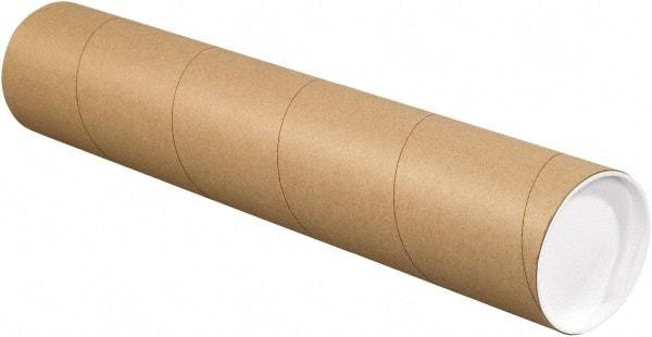 Made in USA - 4" Diam x 12" Long Round Kraft Mailing Tubes - 1 Wall, Kraft (Color) - Makers Industrial Supply