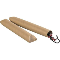 Made in USA - 2" Diam x 12" Long Round Crimped End Mailing Tubes - 1 Wall, Kraft (Color) - Makers Industrial Supply