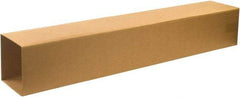 Made in USA - 8-3/4" Wide x 8-3/4" Long x 48" High Rectangle Telescoping Box - 2 Walls, Kraft (Color), 100 Lb Capacity - Makers Industrial Supply