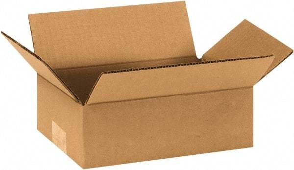 Made in USA - 6" Wide x 9" Long x 3" High Rectangle Corrugated Shipping Box - 1 Wall, Kraft (Color), 65 Lb Capacity - Makers Industrial Supply