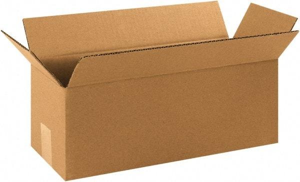 Made in USA - 5" Wide x 16" Long x 5" High Rectangle Corrugated Shipping Box - 1 Wall, Kraft (Color), 65 Lb Capacity - Makers Industrial Supply