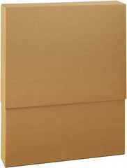 Made in USA - 6-1/2" Wide x 30-1/2" Long x 24" High Rectangle Telescoping Box - 1 Wall, Kraft (Color), 65 Lb Capacity - Makers Industrial Supply