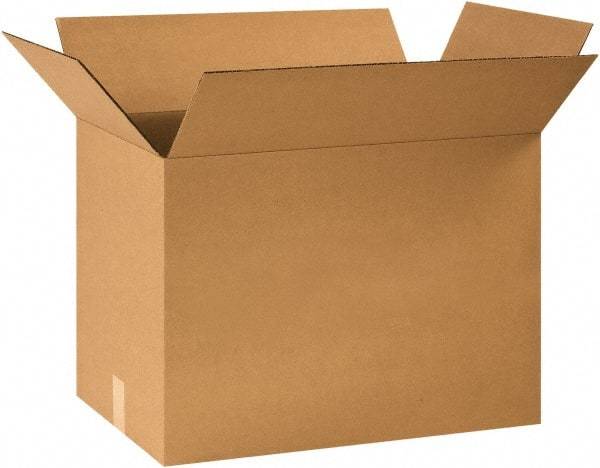 Made in USA - 16" Wide x 24" Long x 18" High Rectangle Corrugated Shipping Box - 1 Wall, Kraft (Color), 65 Lb Capacity - Makers Industrial Supply