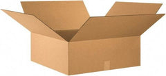 Made in USA - 24" Wide x 24" Long x 9" High Rectangle Corrugated Shipping Box - 1 Wall, Kraft (Color), 65 Lb Capacity - Makers Industrial Supply